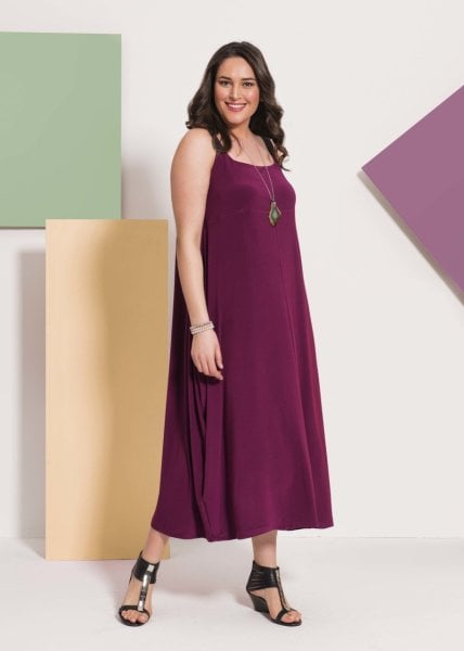 Sim Askılı Büyük Beden Tulum / Elbise