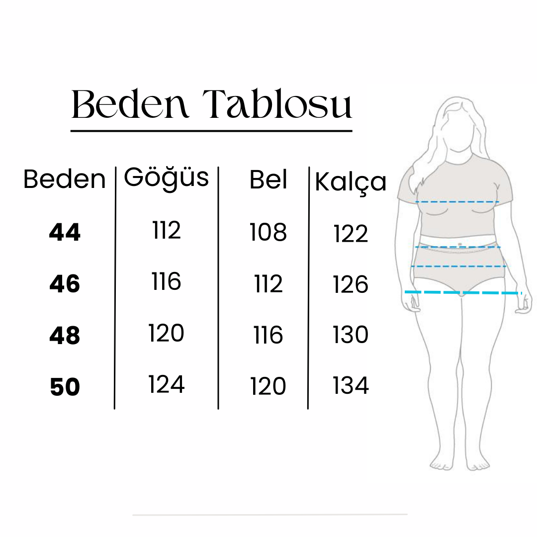 Lacivert Beyaz Kombin Büyük Beden Elbise 50 Beden