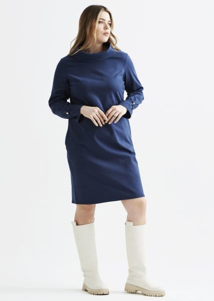 Mavi Büyük Beden Kadın Elbise