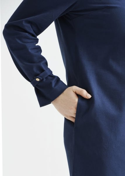 Mavi Büyük Beden Kadın Elbise