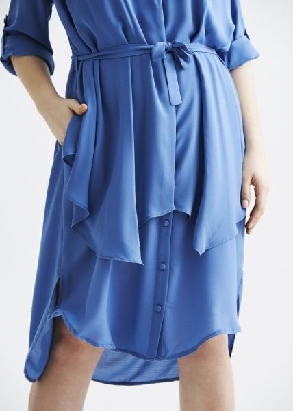 Mavi Koton Büyük Beden Gömlek Elbise