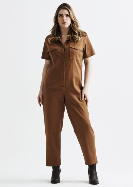 Turuncu Büyük Beden Tulum