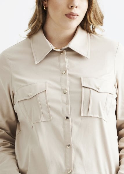 Taş Viskon Büyük Beden Gömlek