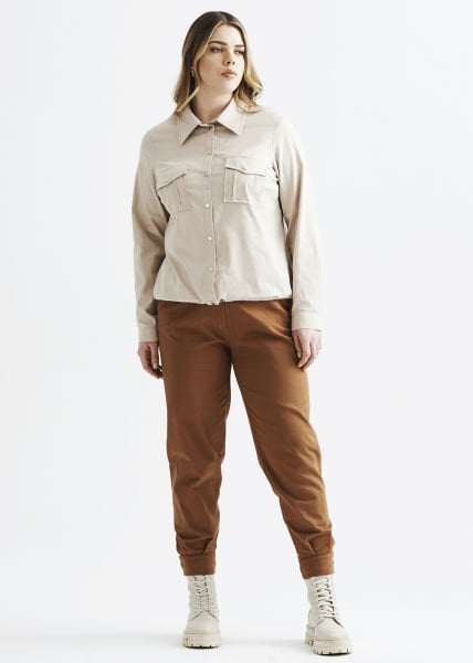 Taş Viskon Büyük Beden Gömlek