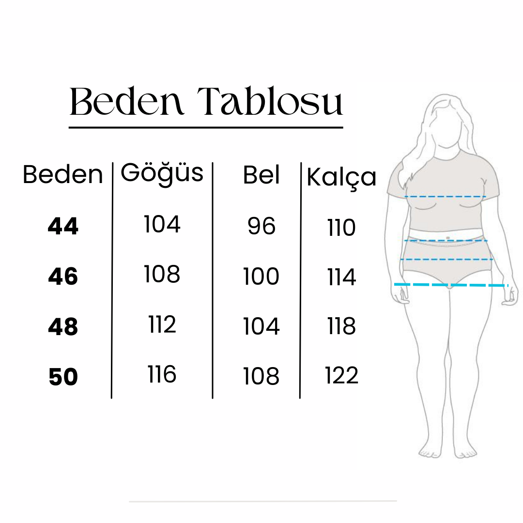 Siyah Eteği Volanlı Büyük Beden Elbise